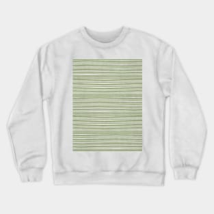 Horizontal Dark Green Lines on Light Grey Background Crewneck Sweatshirt
